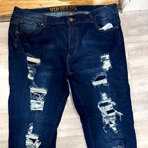 Women’s VIP brand ripped jeans size 16
